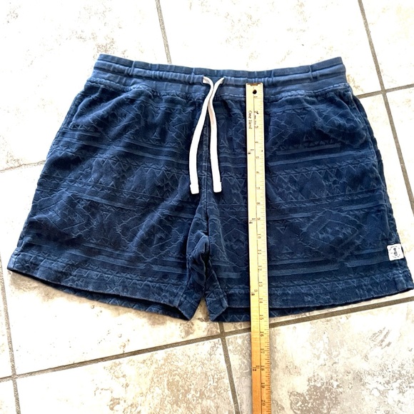 Chubbies Terry Fleece Lounge Shorts Size XL Blue Aztec Diamond Pattern - Cozy - Picture 5 of 7